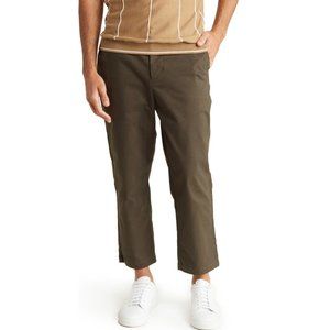 Stampd Aston Chino Cropped Pants - Forest Green